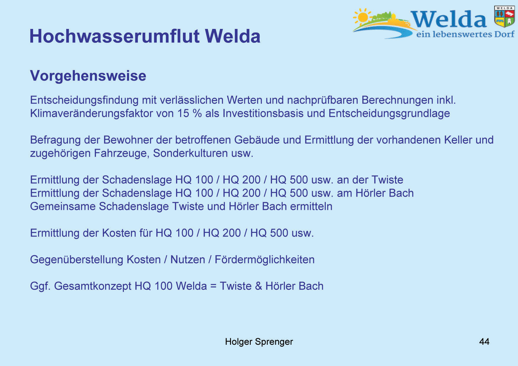 Hochwasserschutz Welda 